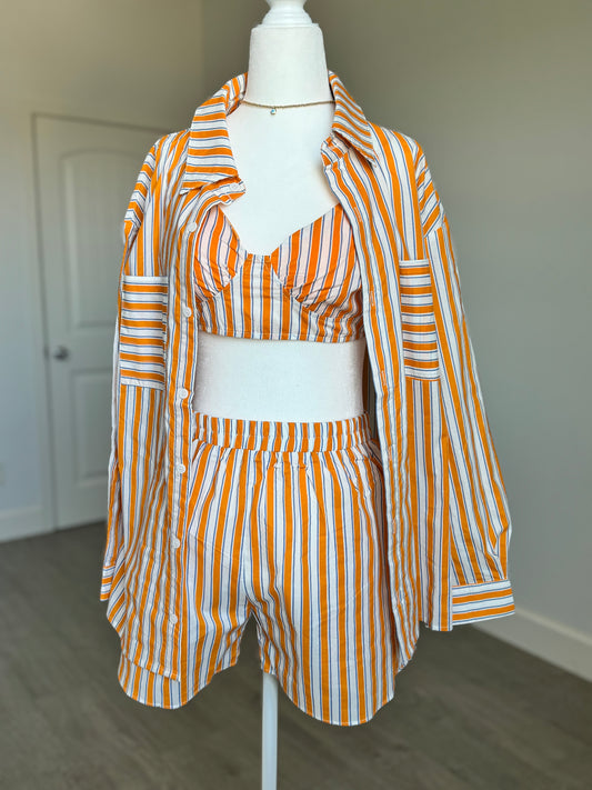 Orange Pant Set